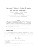 Báo cáo toán hoc:" Spherical f-Tilings by Scalene Triangles and Isosceles Trapezoids III "