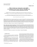 Báo cáo lâm nghiệp: "Effect of plant age, temperature and rainfall on Lepidoptera insect pests collected with light traps in a Eucalyptus grandis plantation in Brazil"
