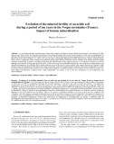 Báo cáo lâm nghiệp: "Evolution of the mineral fertility of an acidic soil during a period of ten years in the Vosges mountains (France). Impact of humus mineralisation"