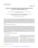 Báo cáo lâm nghiệp: "Reduction of wood hygroscopicity and associated dimensional response by repeated humidity cycles"