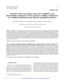 Báo cáo lâm nghiệp: "Interactive effects of irradiance and water availability on the photosynthetic performance of Picea sitchensis seedlings: implications for seedling establishment under different management practices"