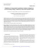 Báo cáo lâm nghiệp: "Utilization of a dynamometric pendulum to estimate cutting forces involved during routing. Comparison with actual calculated values"