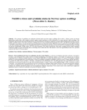 Báo cáo lâm nghiệp: " Nutritive stress and cytokinin status in Norway spruce seedlings (Picea abies L. Karst.)"