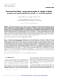 Báo cáo lâm nghiệp: "Forest and shrubland canopy carbon uptake in relation to foliage nitrogen concentration and leaf area index: a modelling analysis"