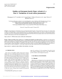 Báo cáo lâm nghiệp: "Studies on European beech (Fagus sylvatica L.). Part 1: Variations of wood colour parameters"