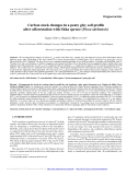 Báo cáo lâm nghiệp: "Carbon stock changes in a peaty gley soil profile after afforestation with Sitka spruce (Picea sitchensis)"