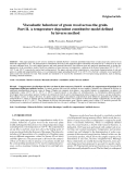Báo cáo lâm nghiệp: "Viscoelastic behaviour of green wood across the grain. Part II. A temperature dependent constitutive model defined by inverse method"