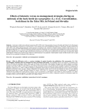 Báo cáo lâm nghiệp: " Effects of intensive versus no management strategies during an outbreak of the bark beetle Ips typographus (L.) (Col.: Curculionidae, Scolytinae) in the Tatra Mts. in Poland and Slovakia"