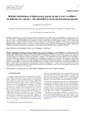 Báo cáo lâm nghiệp: "Habitat distribution of dipterocarp species in the Leyte Cordillera: an indicator for species – site suitability in local reforestation programs"