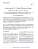 Báo cáo lâm nghiệp: "Choix d’un modèle de pyrolyse ménagée du bois à l’échelle de la microparticule en vue de la modélisation macroscopique"