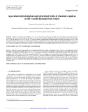 Báo cáo lâm nghiệp: "Age-related physiological and structural traits of chestnut coppices at the Castelli Romani Park (Italy)"