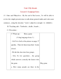 Giáo án Tiếng Anh lớp 8: Unit 1 My friends Lesson 6 : Language focus