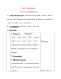 Giáo án Tiếng Anh lớp 8: Unit 5 Study habits Lesson 6 : Language focus