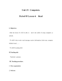 Unit 15: Computers. Period 95 Lesson 4: Read 