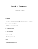 Period: 91 Written testTime allowance: 45 minutes 