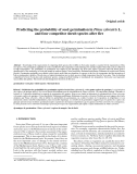 Báo cáo lâm nghiệp:"Predicting the probability of seed germination in Pinus sylvestris L. and four competitor shrub species after fire"