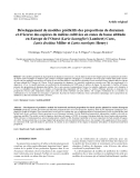 Báo cáo lâm nghiệp:"Développement de modèles prédictifs des proportions de duramen et d’écorce des espèces de mélèze cultivées en zones de basse altitude en Europe de l’Ouest (Larix kaempferi (Lambert) Carr., Larix decidua Miller et Larix eurolepis Henry)"