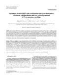 Báo cáo lâm nghiệp:"Daylength, temperature and fertilization effects on desiccation resistance, cold hardiness and root growth potential of Picea mariana seedlings"