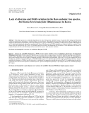 Báo cáo lâm nghiệp:"Lack of allozyme and ISSR variation in the Rare endemic tree species, Berchemia berchemiaefolia (Rhamnaceae) in Korea"