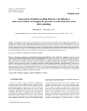 Báo cáo lâm nghiệp:"Interaction of initial seedling diameter, fertilization and weed control on Douglas-fir growth over the first four years after planting"