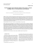 Báo cáo lâm nghiệp:"Growth, damage and net nitrogen uptake in Picea abies (L.) Karst. seedlings, effects of site preparation and fertilisation"