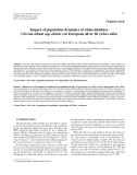 Báo cáo lâm nghiệp: "Impact of population dynamics of white mistletoe (Viscum album ssp. abietis) on European silver fir (Abies alba)"