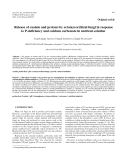 Báo cáo lâm nghiệp: " Release of oxalate and protons by ectomycorrhizal fungi in response to P-deficiency and calcium carbonate in nutrient solution"