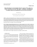 Báo cáo lâm nghiệp: "Reconstruction of crown length of Norway spruce (Picea abies (L.) Karst.) and Silver fir (Abies alba Mill.) – technique, establishment of sample methods and application in forest growth analysis Peter SPATHELF"