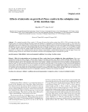 Báo cáo lâm nghiệp: "Effects of microsite on growth of Pinus cembra in the subalpine zone of the Austrian Alps"