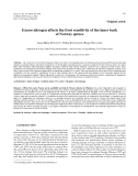 Báo cáo lâm nghiệp: "Excess nitrogen affects the frost sensitivity of the inner bark of Norway spruce"