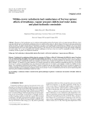 Báo cáo lâm nghiệp: "Within-crown variation in leaf conductance of Norway spruce: effects of irradiance, vapour pressure deficit, leaf water status and plant hydraulic constraints"