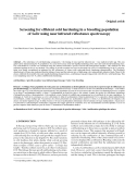 Báo cáo lâm nghiệp: "Screening for efficient cold hardening in a breeding population of Salix using near infrared reflectance spectroscopy"