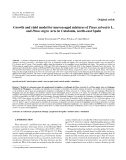 Báo cáo lâm nghiệp: "Growth and yield model for uneven-aged mixtures of Pinus sylvestris L. and Pinus nigra Arn. in Catalonia, north-east Spain"