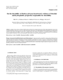 Báo cáo lâm nghiệp: "On the durability of Burkea africana heartwood: evidence of biocidal and hydrophobic properties responsible for durability"