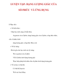 Giáo án Giải tích 12 ban tự nhiên : Tên bài dạy : LUYỆN TẬP: DẠNG LƯỢNG GIÁC CỦA SỐ PHỨC VÀ ỨNG DỤNG 