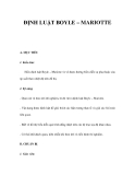 ĐỊNH LUẬT BOYLE – MARIOTTE 