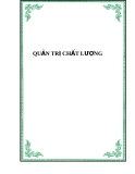 QUẢN TRỊ CHẤT LƯỢNG