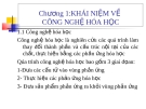 Chương 1:KHÁI NIỆM VỀ CÔNG NGHỆ HÓA HỌC