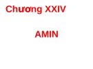 Bài giảng: AMIN