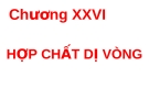 HỢP CHẤT DỊ VÒNG