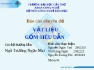 Báo cáo chuyên đề " VẬT LIỆU GỐM SIÊU DẪN "