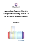 Upgrading SecureClient to Endpoint Security VPN R75 on R70.40 Security Management