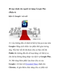 40 mẹo dành cho người sử dụng Google Plus (Phần 4)