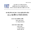 Đề tài: QUẢN LÍ NHÀ HÀNG