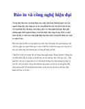 Báo in và công nghệ hiện đại 