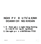 NGHIỆP VỤ ĐẦU TƯ & KINH DOANH CHỨNG KHOÁN 