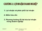  Lợi nhuận và phân phối lợi nhuận 