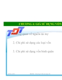  GIÁ SỬ DỤNG VỐN 