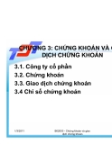  CHỨNG KHOÁN VÀ GIAO DỊCH CHỨNG KHOÁN  