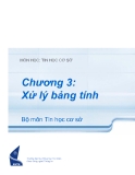 Chương 3 Xử lý bảng tính - Bài 1